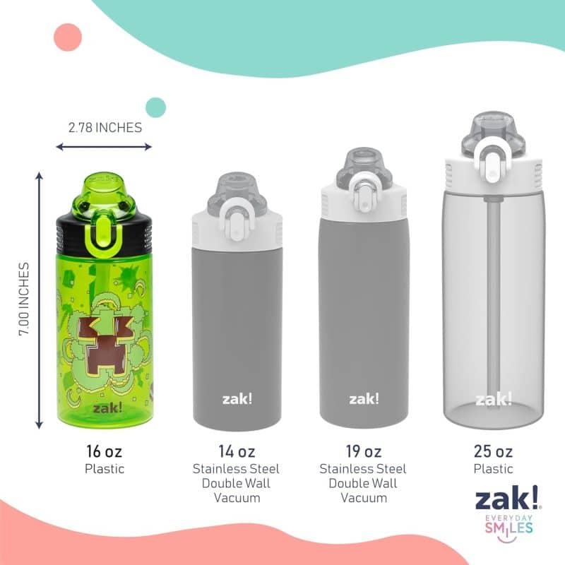 Zak Designs Kids Water Bottle Set - Image 28