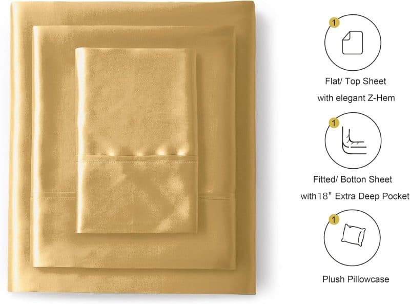 Lanest Housing Silk Satin Sheet Set - Image 95