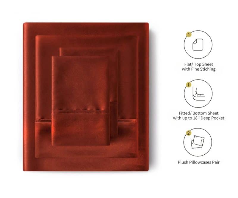 Lanest Housing Silk Satin Sheet Set - Image 150