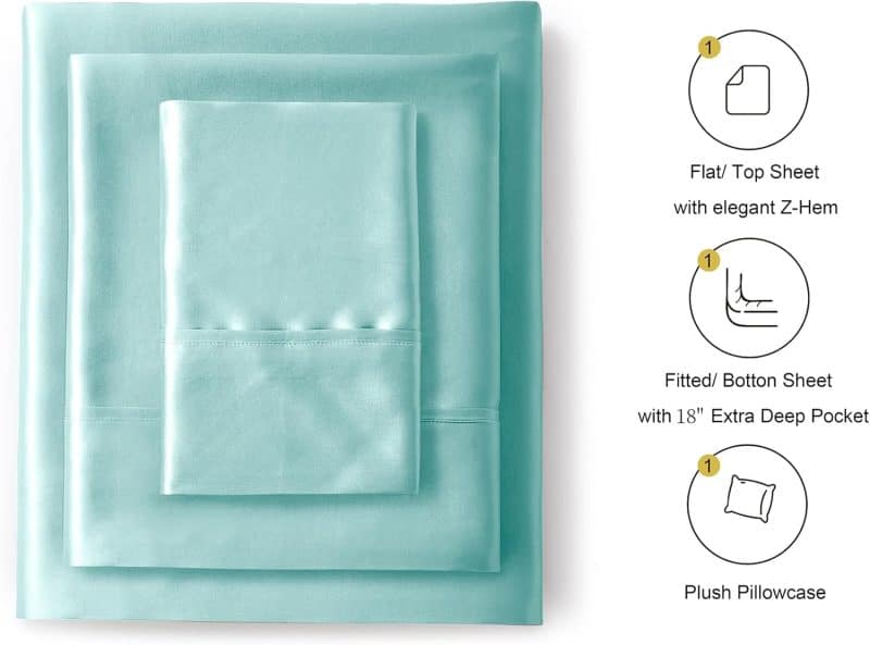 Lanest Housing Silk Satin Sheet Set - Image 158