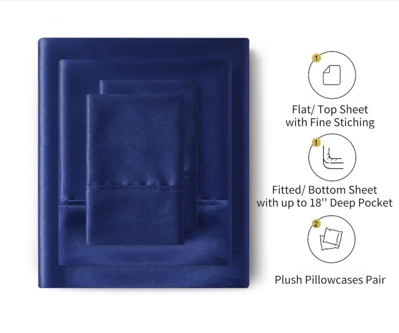 Lanest Housing Silk Satin Sheet Set - Image 174