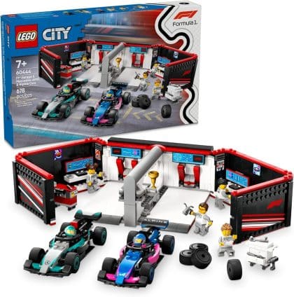 LEGO City F1 Garage & Mercedes-AMG & Alpine Cars (60444)