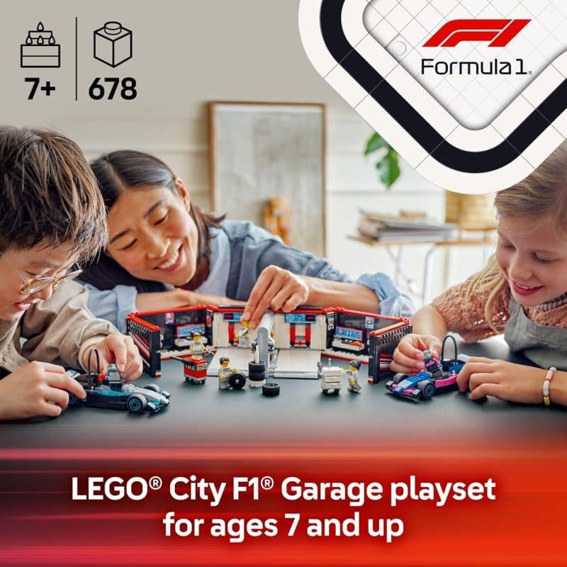 LEGO City F1 Garage & Mercedes-AMG & Alpine Cars (60444) - Image 2