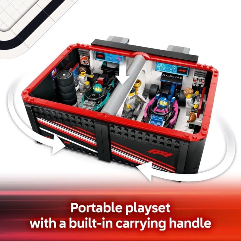 LEGO City F1 Garage & Mercedes-AMG & Alpine Cars (60444) - Image 3