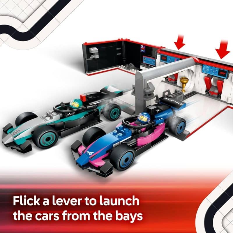 LEGO City F1 Garage & Mercedes-AMG & Alpine Cars (60444) - Image 4