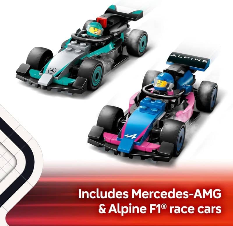 LEGO City F1 Garage & Mercedes-AMG & Alpine Cars (60444) - Image 5