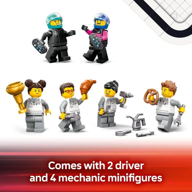 LEGO City F1 Garage & Mercedes-AMG & Alpine Cars (60444) - Image 6