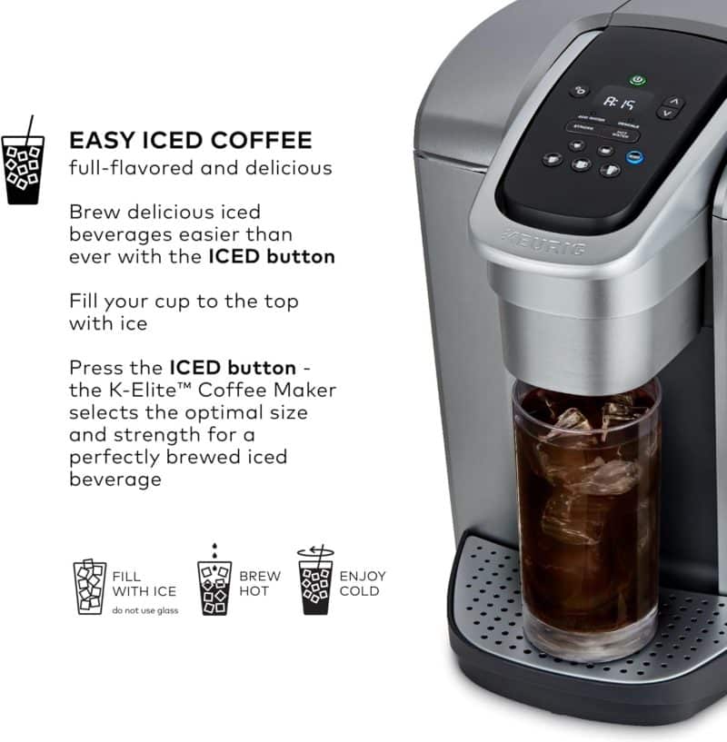Keurig K-Elite Single Serve K-Cup Pod Coffee Maker - Image 20