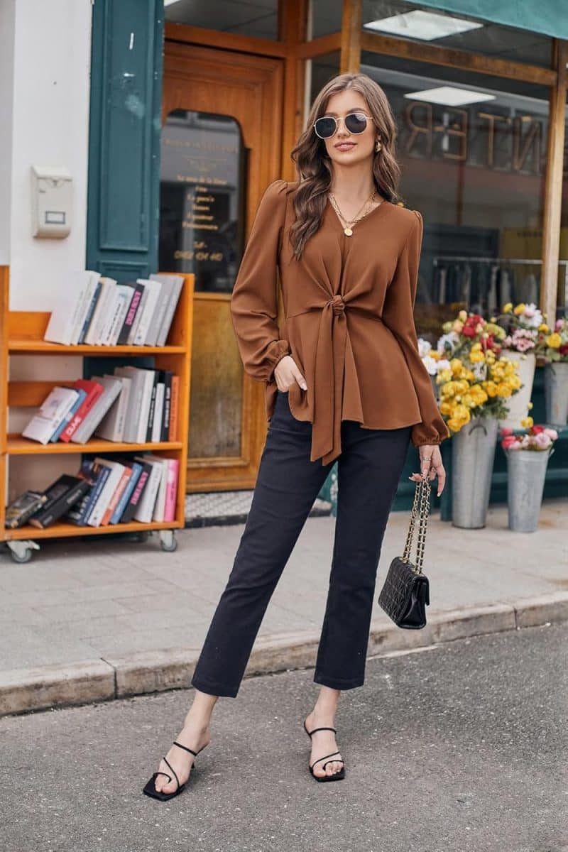GRACE KARIN Women's Elegant Peplum Tops - Image 20