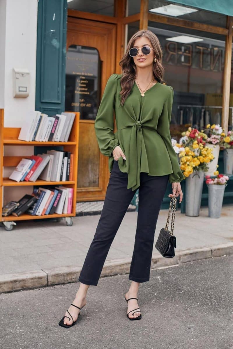 GRACE KARIN Women's Elegant Peplum Tops - Image 75