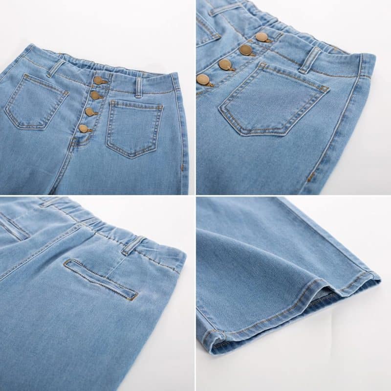 Belle Poque Women's Wide Leg Jeans - Image 11