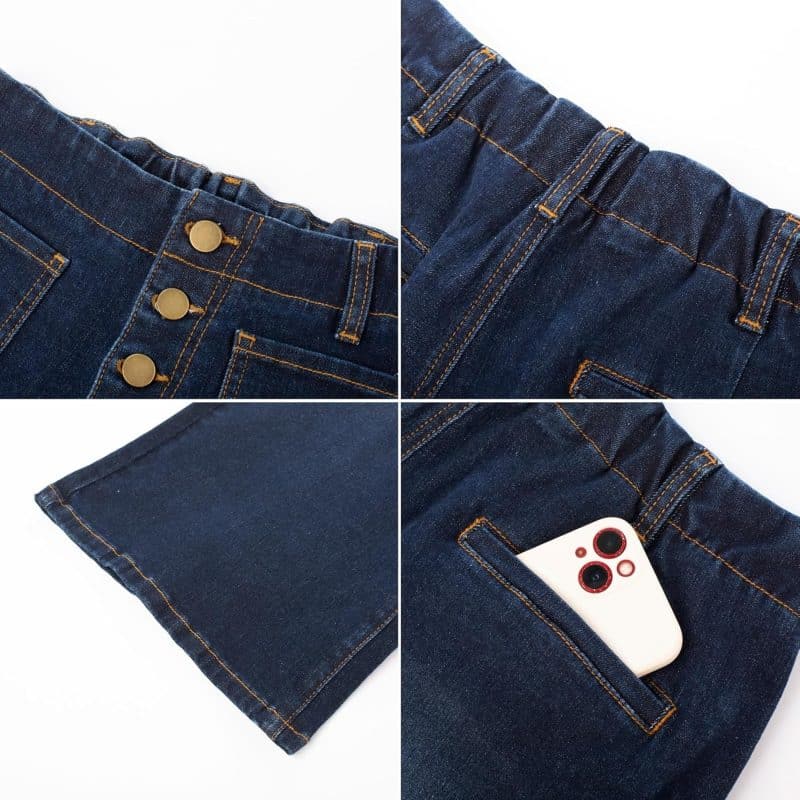 Belle Poque Women's Wide Leg Jeans - Image 30