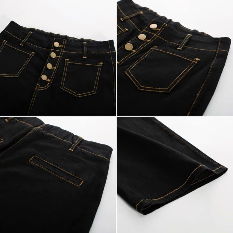 Belle Poque Women's Wide Leg Jeans - Image 44
