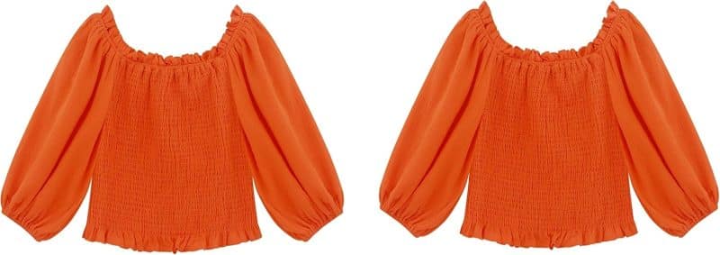 R. Vivimos Women's Summer Cotton Short Sleeves Off The Shoulder Crop Top - Image 46