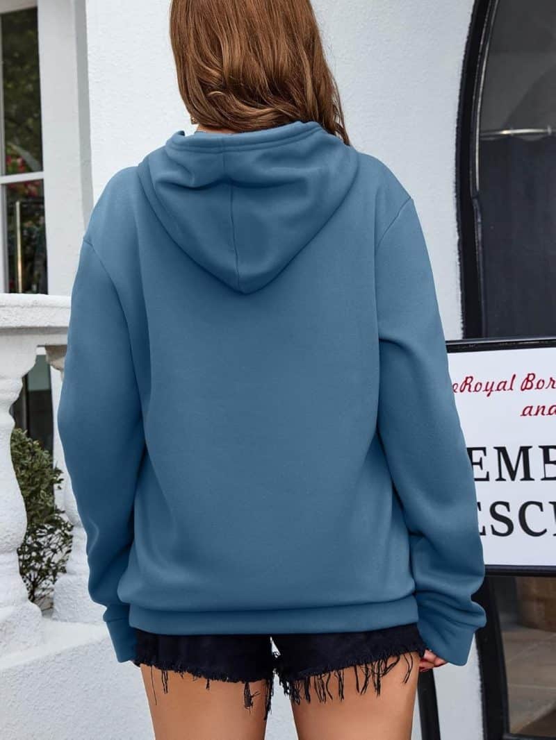 SOLY HUX Women's Graphic Hoodies Heart Print Drawstring Long Sleeve - Image 3
