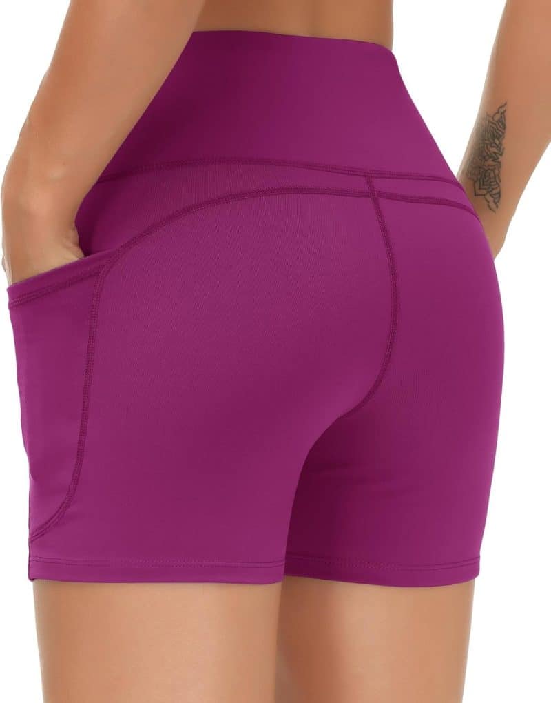 THE GYM PEOPLE Tummy Control Yoga Shorts - Image 42