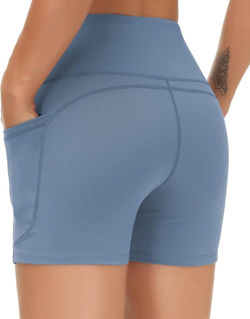 THE GYM PEOPLE Tummy Control Yoga Shorts - Image 46
