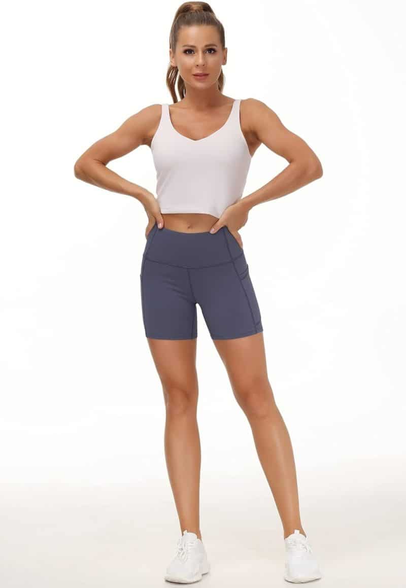 THE GYM PEOPLE Tummy Control Yoga Shorts - Image 55