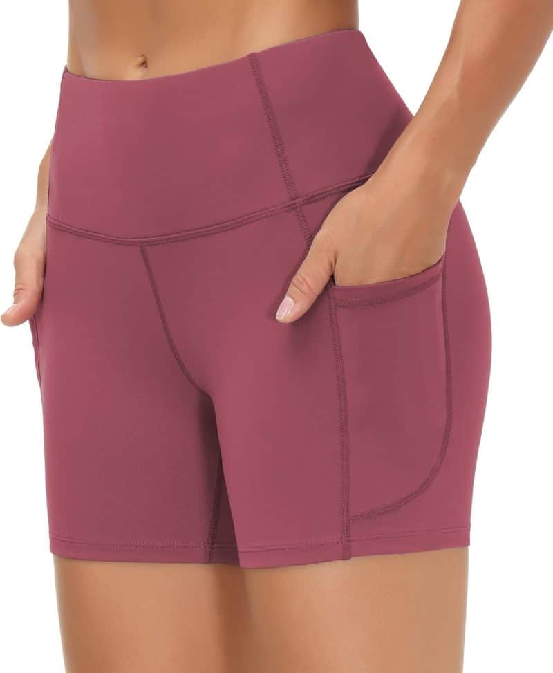 THE GYM PEOPLE Tummy Control Yoga Shorts - Image 70