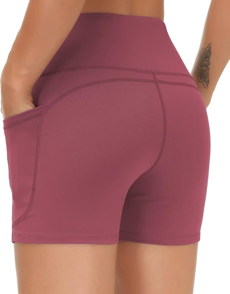 THE GYM PEOPLE Tummy Control Yoga Shorts - Image 71