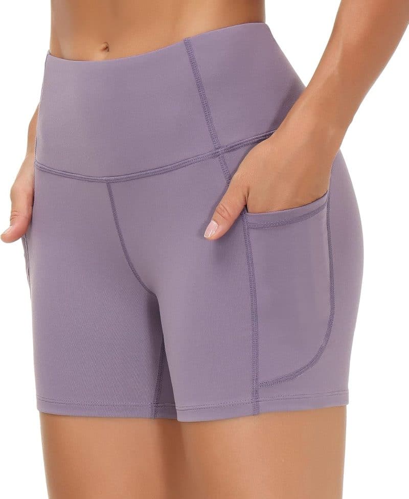 THE GYM PEOPLE Tummy Control Yoga Shorts - Image 75