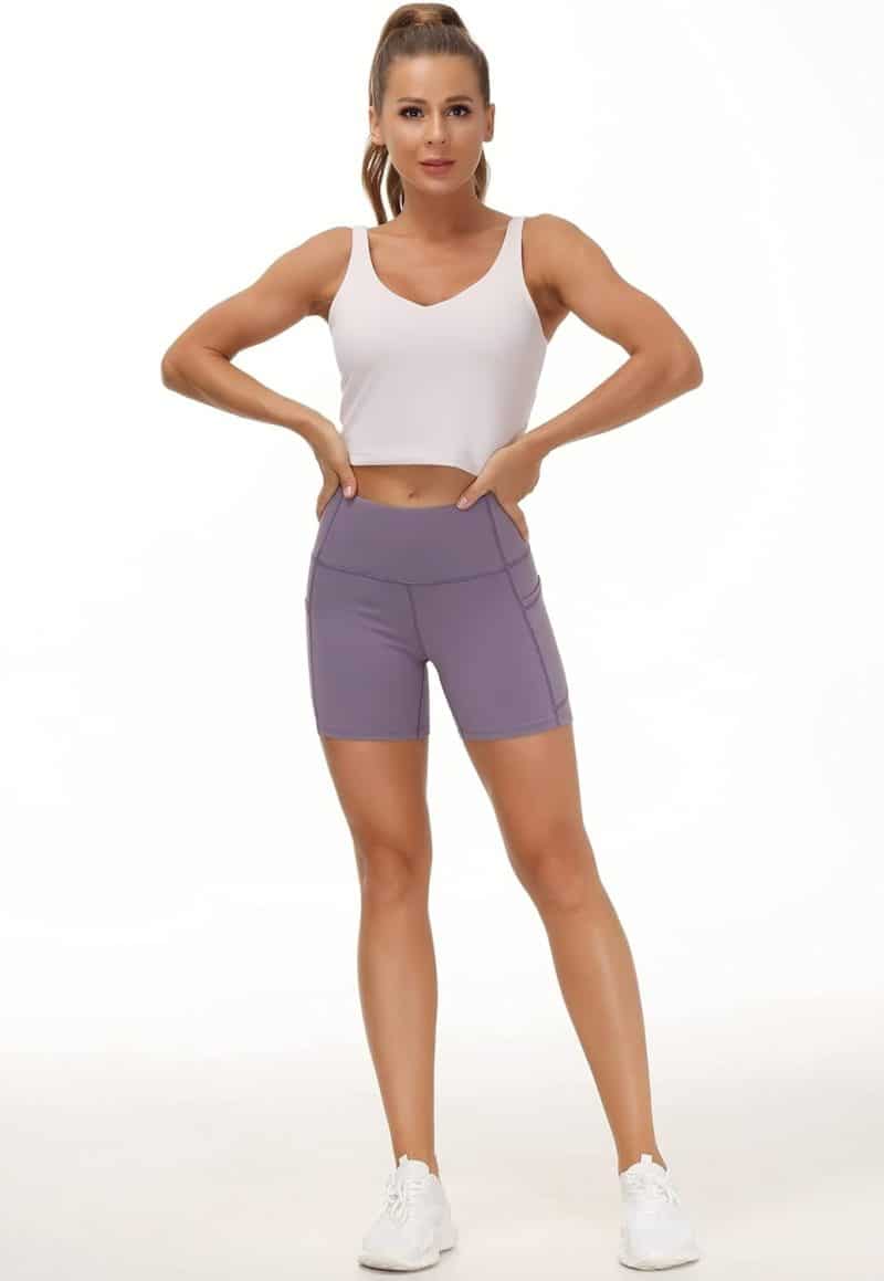 THE GYM PEOPLE Tummy Control Yoga Shorts - Image 79