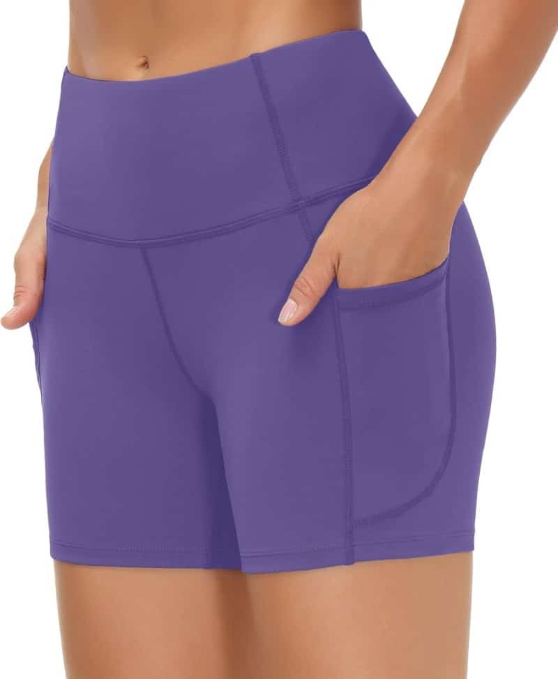 THE GYM PEOPLE Tummy Control Yoga Shorts - Image 93