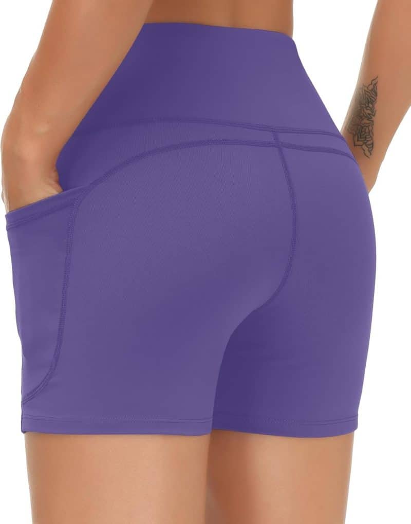 THE GYM PEOPLE Tummy Control Yoga Shorts - Image 96