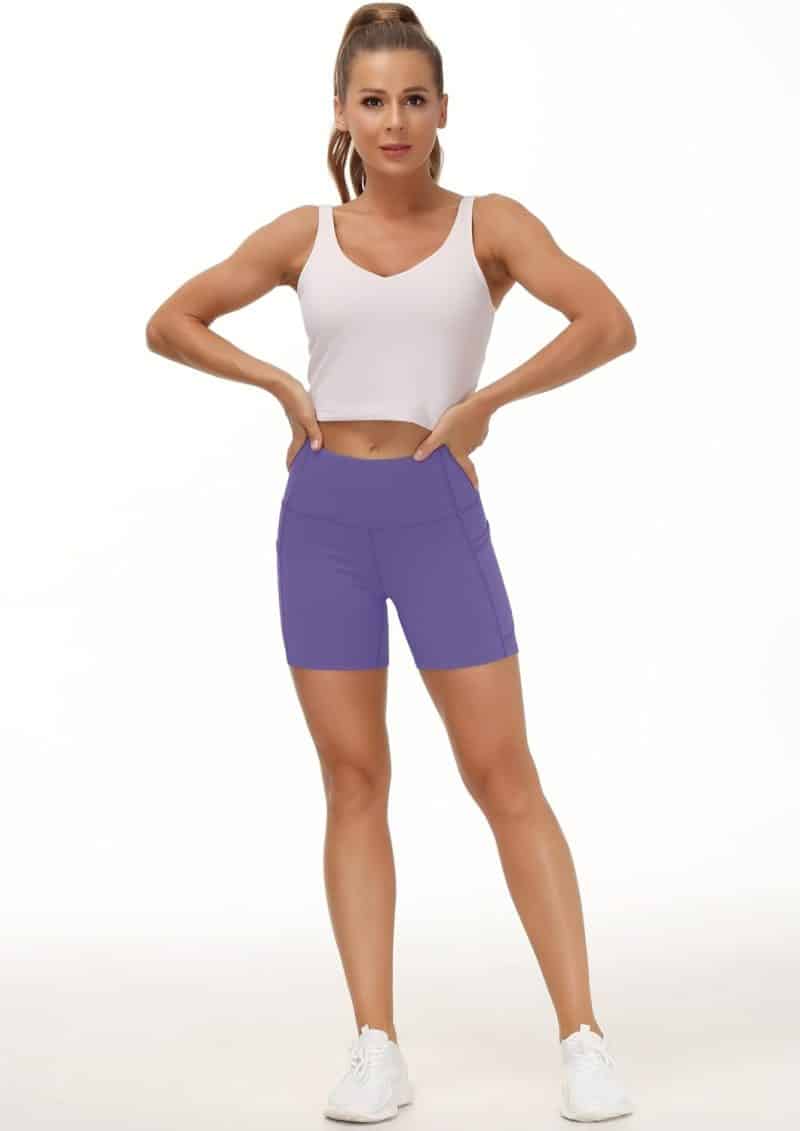 THE GYM PEOPLE Tummy Control Yoga Shorts - Image 97