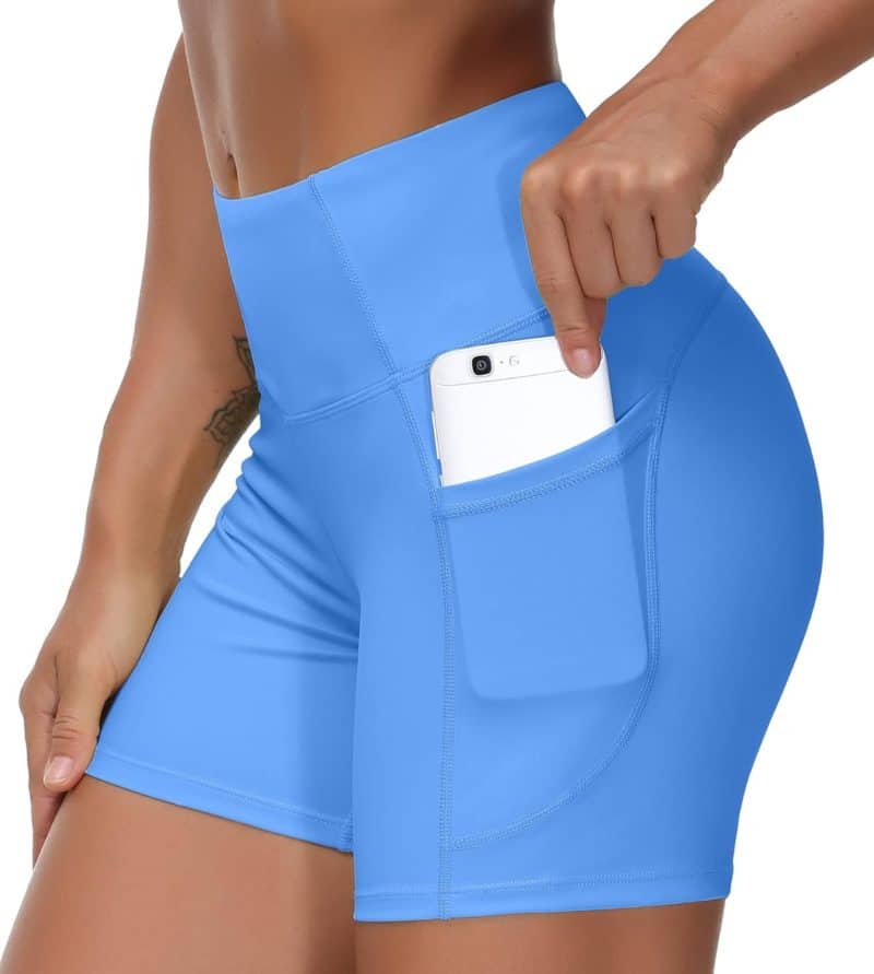 THE GYM PEOPLE Tummy Control Yoga Shorts - Image 171