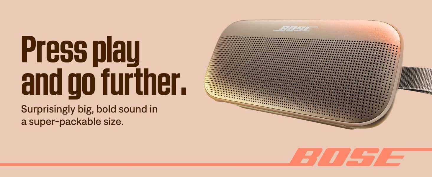 Bose SoundLink Flex (Gen 2). Suprisingly big, bold sound in a super-packable size.