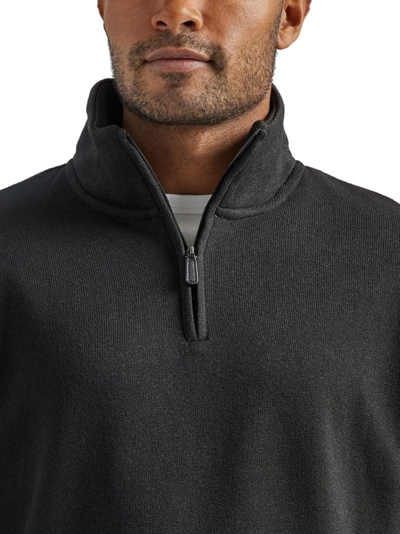 Wrangler Authentics Men's Long Sleeve Fleece Quarter-Zip Sweater - Image 14