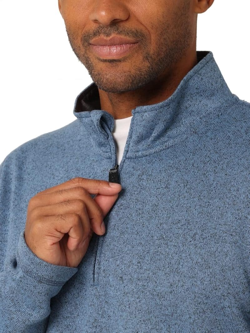 Wrangler Authentics Men's Long Sleeve Fleece Quarter-Zip Sweater - Image 17