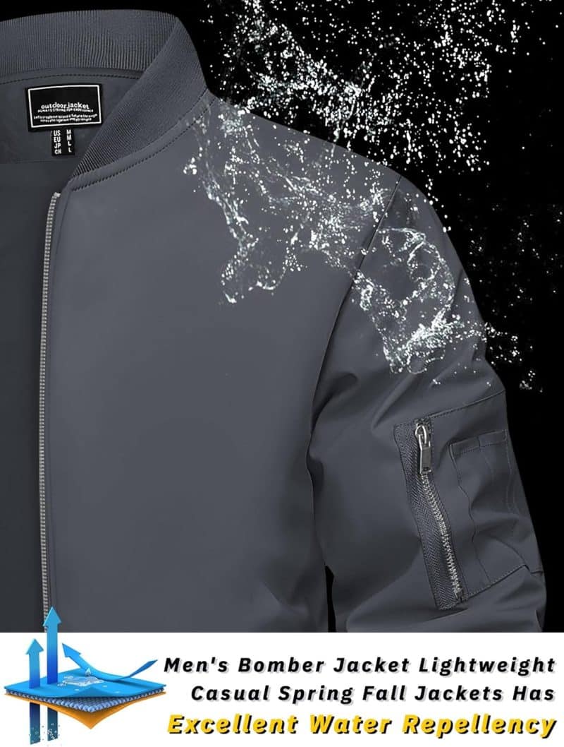 TACVASEN Men's Bomber Jacket - Image 89