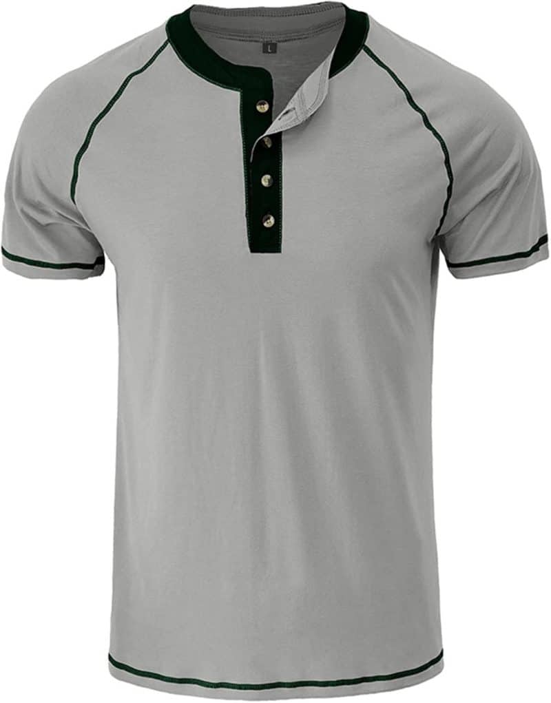 Qekoma Casual Henley Shirt - Image 31