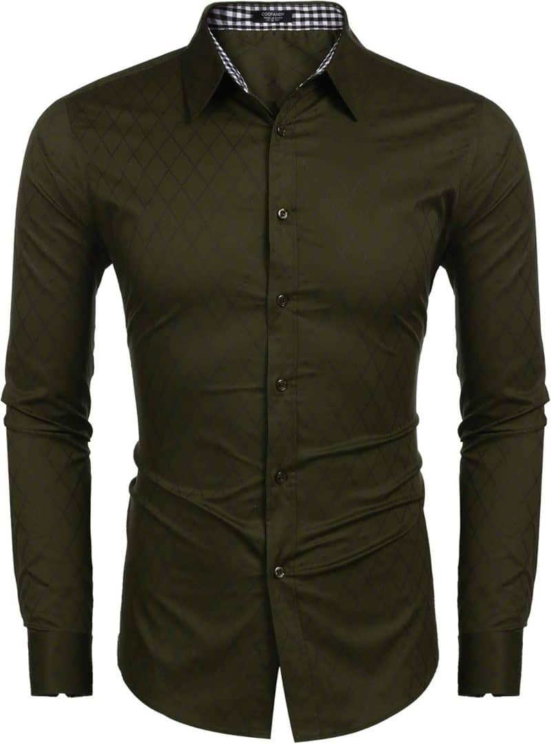 COOFANDY Men's Long Sleeve Dress Shirt - Image 43