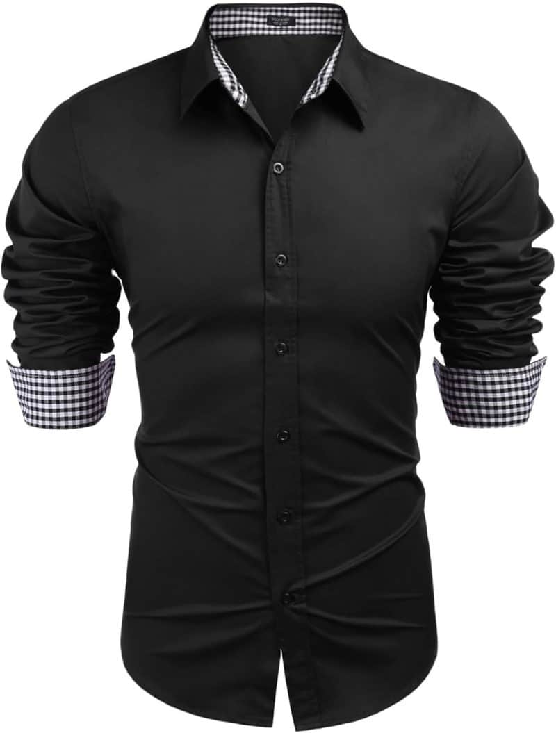 COOFANDY Men's Long Sleeve Dress Shirt - Image 54