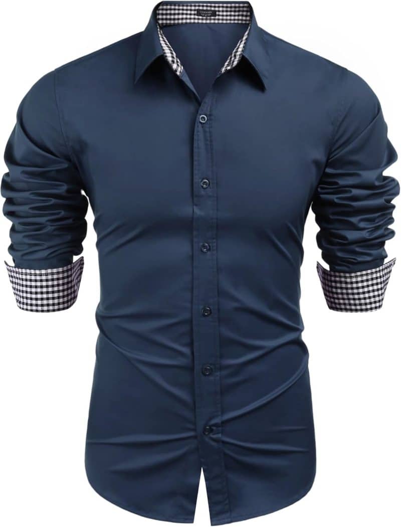 COOFANDY Men's Long Sleeve Dress Shirt - Image 60