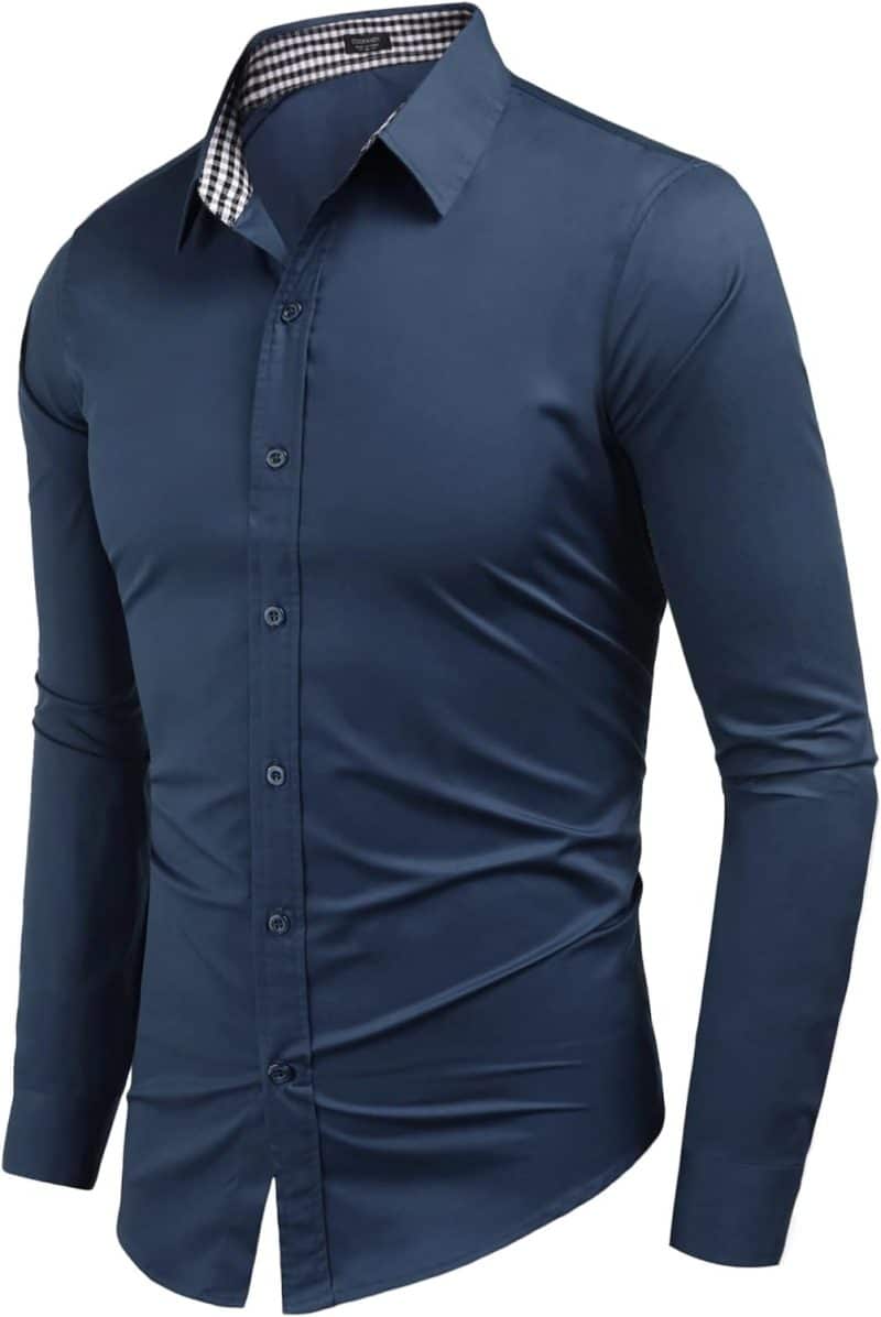 COOFANDY Men's Long Sleeve Dress Shirt - Image 61