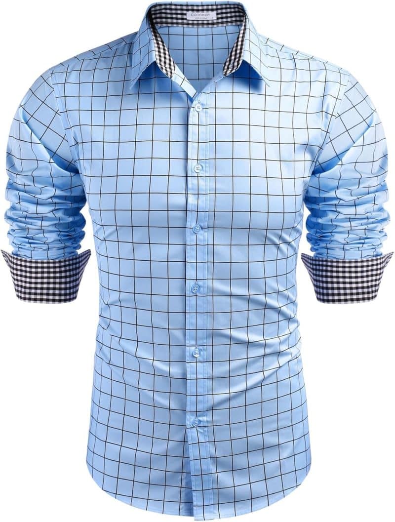 COOFANDY Men's Long Sleeve Dress Shirt - Image 70