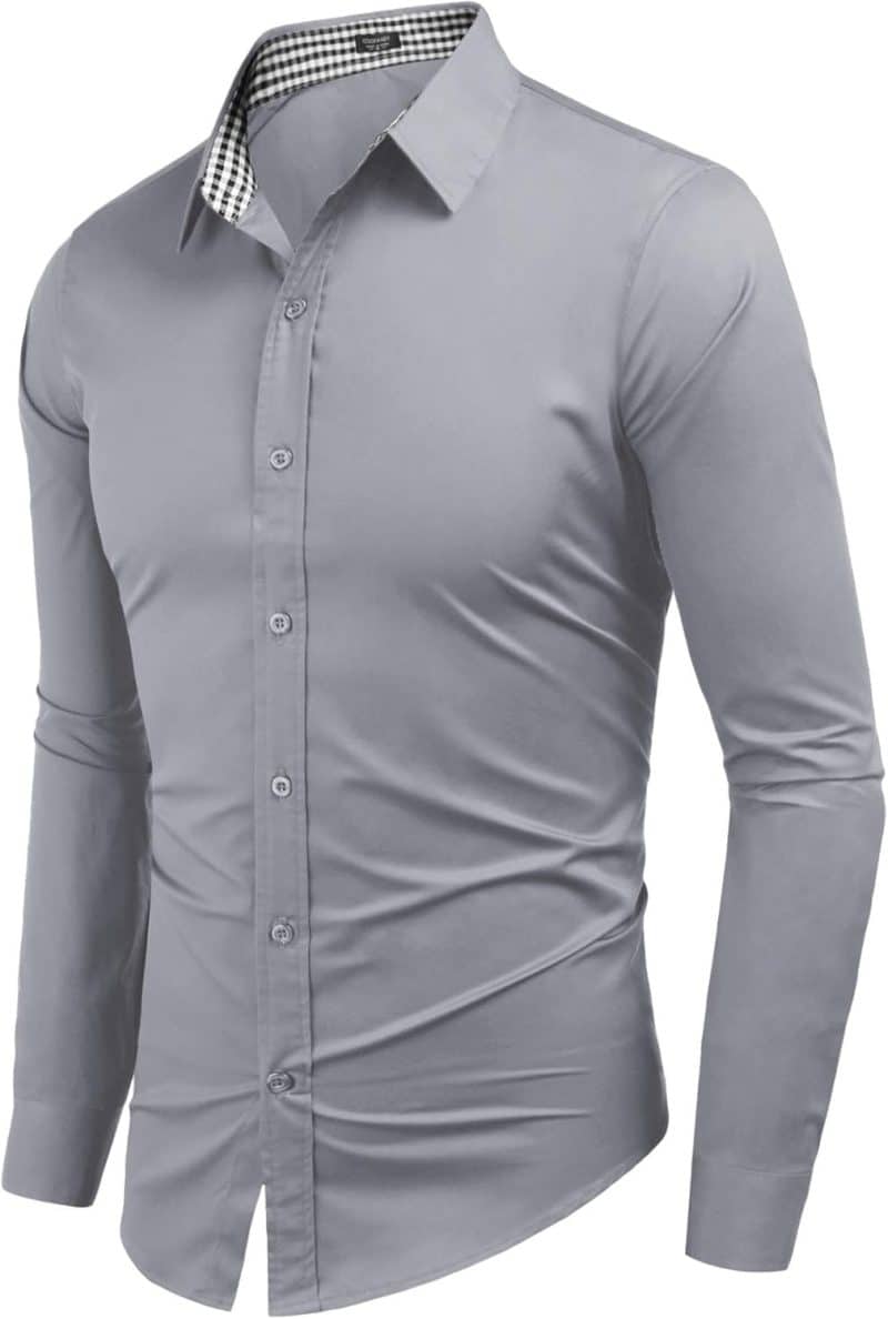 COOFANDY Men's Long Sleeve Dress Shirt - Image 79