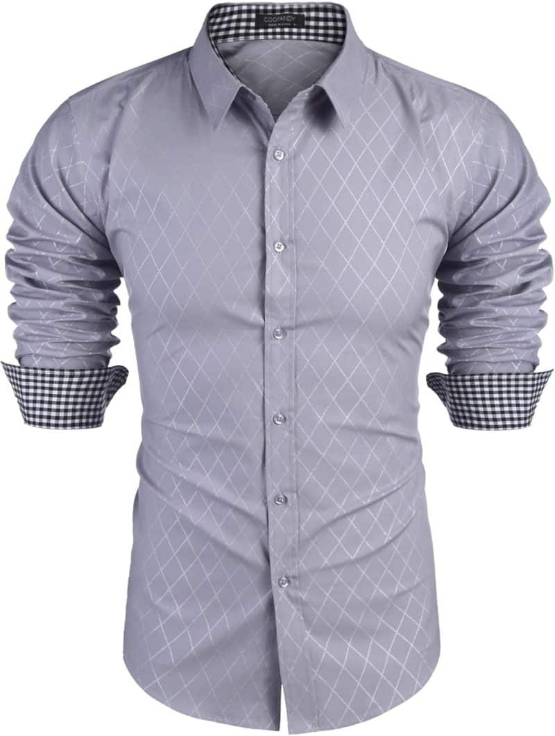 COOFANDY Men's Long Sleeve Dress Shirt - Image 125