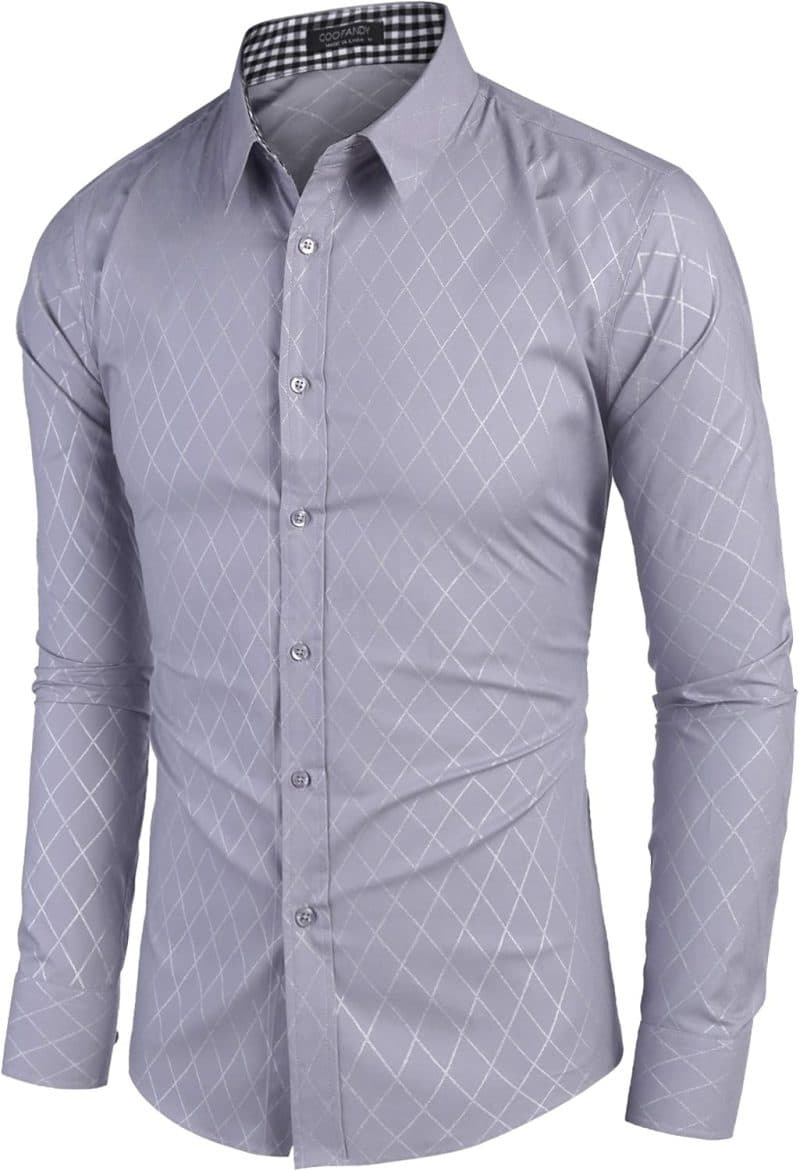 COOFANDY Men's Long Sleeve Dress Shirt - Image 126