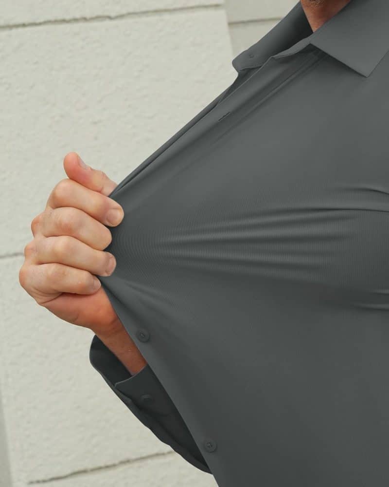 DEMEANOR Men's Muscle Fit Dress Shirt - Image 108
