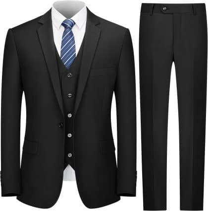 Cooper & Nelson Slim Fit 3 Piece Suit for Men