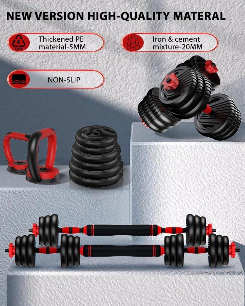 UNNMIIY 4 in 1 Multifunctional Dumbbell Set - Image 8