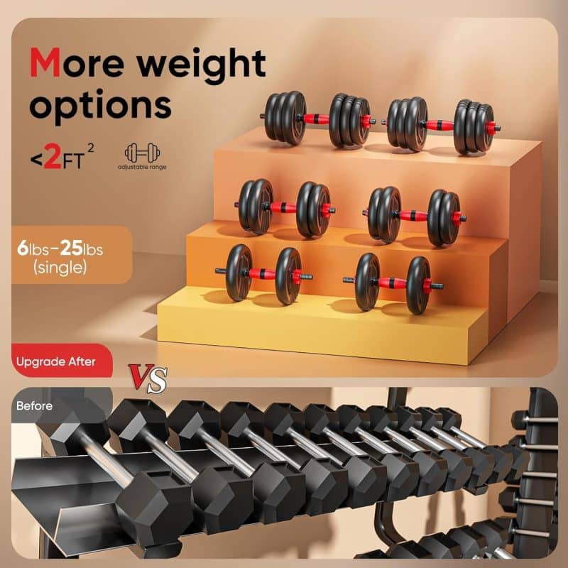 UNNMIIY 4 in 1 Multifunctional Dumbbell Set - Image 16