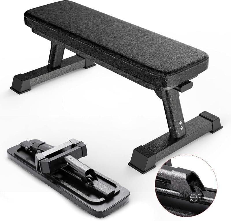 FF Finer Form Gym Quality Foldable Flat Bench