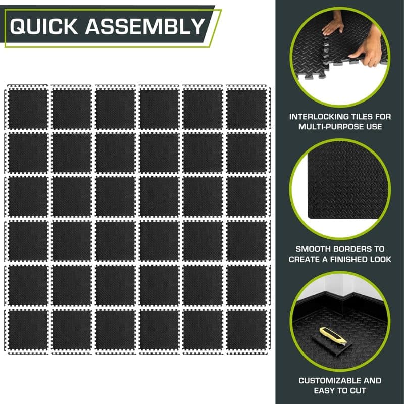 ProsourceFit Puzzle Exercise Mat - Image 6