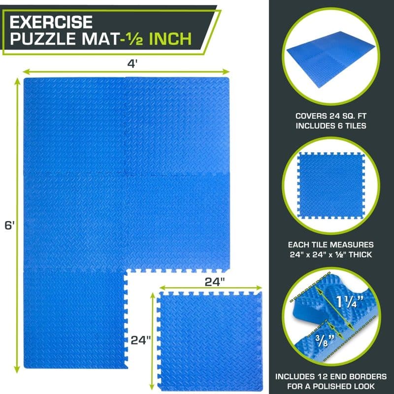 ProsourceFit Puzzle Exercise Mat - Image 8
